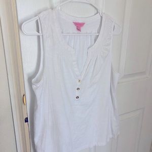 Lilly white essie tank top